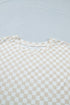 Checkered Print Loose Fit Patterned Bottoms