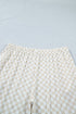 Checkered Print Loose Fit Patterned Bottoms