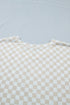 Checkered Print Loose Fit Patterned Bottoms
