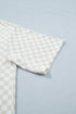 Checkered Print Loose Fit Patterned Bottoms