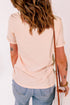 Checkered Rabbit Floral Print Short Sleeve Graphic Tee