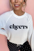 Cheers Graphic Raglan Pullover And Polka Dot Pants Lounge Set
