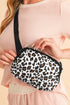 Cheetah Print Nylon Multi Compartment Adjustable Crossbody Bag