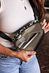 Cheetah Print Nylon Multi Compartment Adjustable Crossbody Bag
