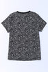 Cheetah Print O-Neck Short Sleeve T Shirt