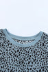 Cheetah Print O-Neck Short Sleeve T Shirt