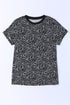 Cheetah Print O-Neck Short Sleeve T Shirt