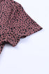 Cheetah Print O-Neck Short Sleeve T Shirt