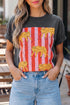 Cheetah Striped Print Retro Fashion Graphic Tee