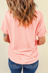 Chenille Bunny Patch Short Sleeve Graphic Shirt