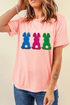Chenille Bunny Patch Short Sleeve Graphic Shirt