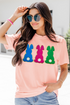 Chenille Bunny Patch Short Sleeve Graphic Shirt