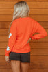 Chenille Ghost Patch Crew Neck Pullover Sweatshirt