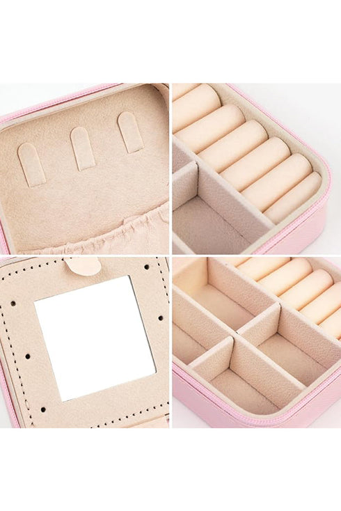 Chenille Initial G Patch Zippered Jewelry Organizer Case