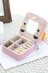 Chenille Initial G Patch Zippered Jewelry Organizer Case