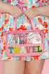 Chenille Letter Patch Clear Travel Cosmetic Makeup Bag
