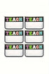 Chenille Letter Patch Transparent PVC Zippered Makeup Bag