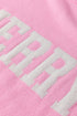 Chenille Patch Graphic Raglan Sleeve Pullover Sweater