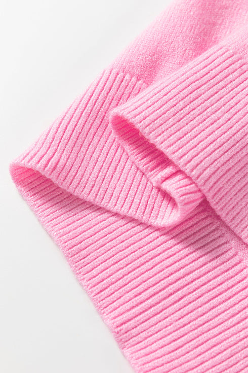 Chenille Patch Graphic Raglan Sleeve Pullover Sweater