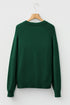 Chenille Patch Graphic Raglan Sleeve Pullover Sweater