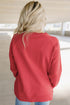 Chenille Patch Letter Graphic Raglan Pullover Sweatshirt