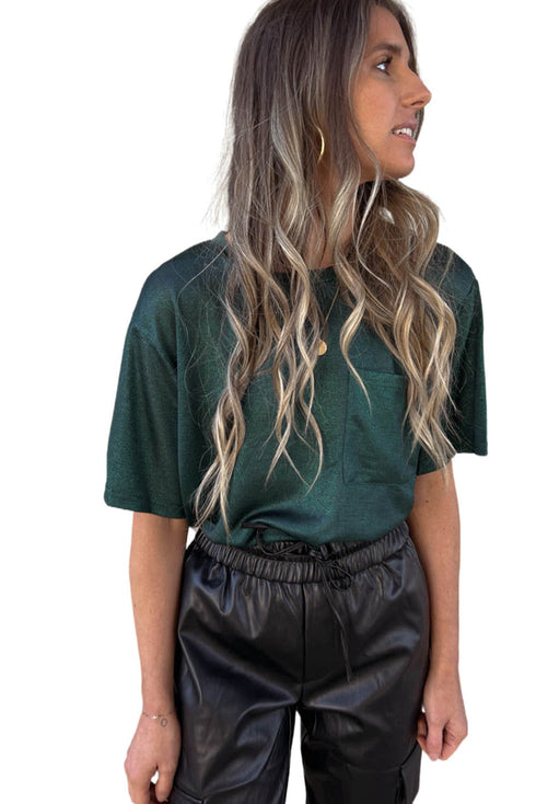 Chest Pocket Loose Fit Short Sleeve T Shirt