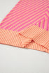 Chevron Pattern V Neck Ribbed Knit Sweater Vest