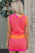 Chevron Striped Knit Bodycon Sweater Skirt