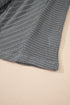 Chevron Texture Patchwork V Neck Long Sleeve Knit Top