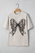 Chic Bow Graphic Oversized Drop Shoulder Comfort Fit Tunic Tee