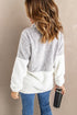 Chic Oversized Fluffy Fleece Zip Neck Pullover