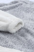 Chic Oversized Fluffy Fleece Zip Neck Pullover