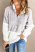 Chic Oversized Fluffy Fleece Zip Neck Pullover