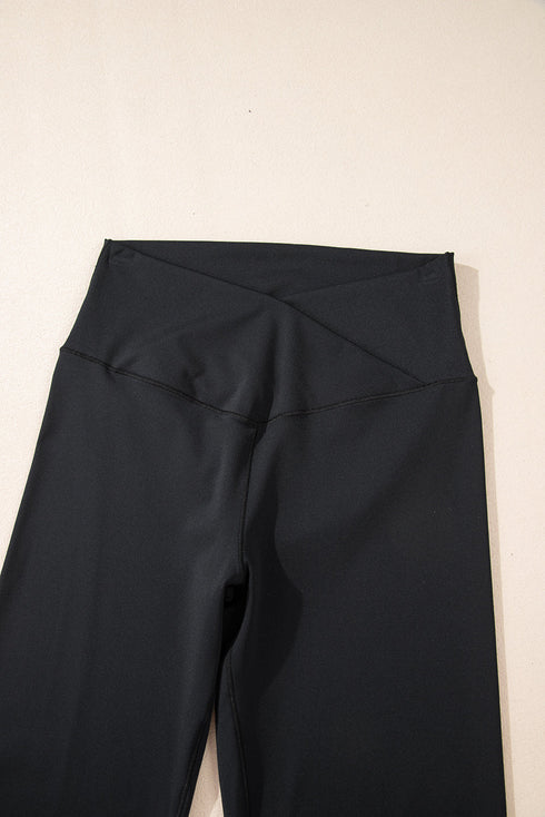 Chic V Shape High Waist Flared Leggings