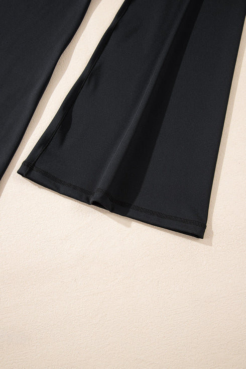 Chic V Shape High Waist Flared Leggings