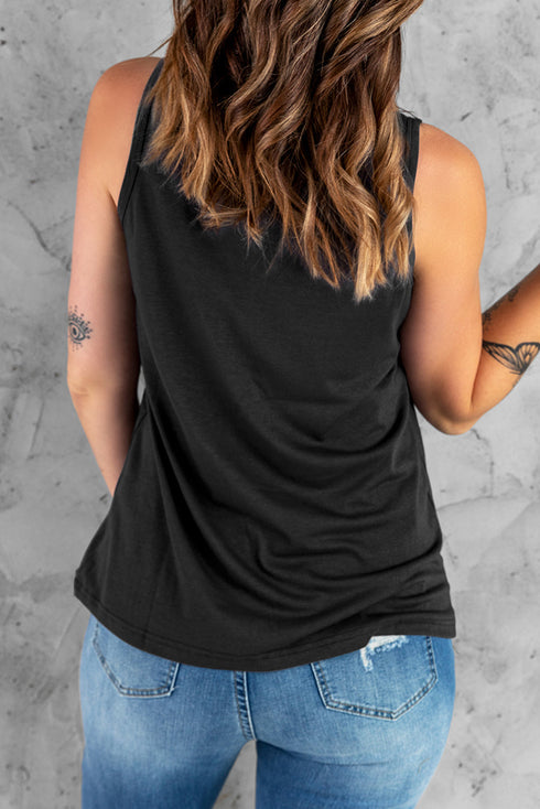 Chill Graphic Print Tank Top