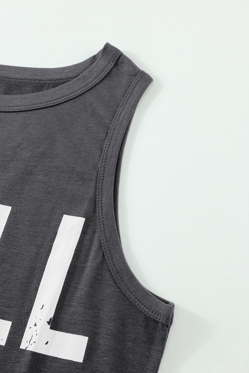 Chill Graphic Print Tank Top
