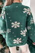 Christmas Snowflake Mock Neck Sweater