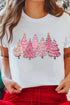 Lighting Christmas Trees Festive Graphic Stretch Tee