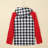 Christmas Tree Plaid Pattern Asymmetric Zip Hoodie