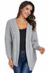 Chunky Cable Knit Open Front Slouchy Cardigan