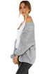 Chunky Cable Knit Open Front Slouchy Cardigan