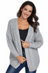 Chunky Cable Knit Open Front Slouchy Cardigan