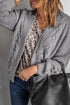 Chunky Cable Knit Open Front Slouchy Cardigan