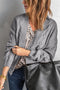 Chunky Cable Knit Open Front Slouchy Cardigan