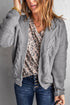 Chunky Cable Knit Open Front Slouchy Cardigan
