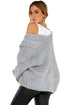 Chunky Cable Knit Open Front Slouchy Cardigan