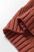 Chunky Cable Knit Oversized Crew Neck Pullover Sweater