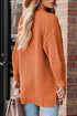 Chunky Cable Knit V-Neck Decorative Button Front Cardigan Sweater