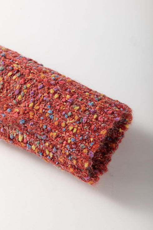 Chunky Confetti Cable Knit Crew Neck Sweater